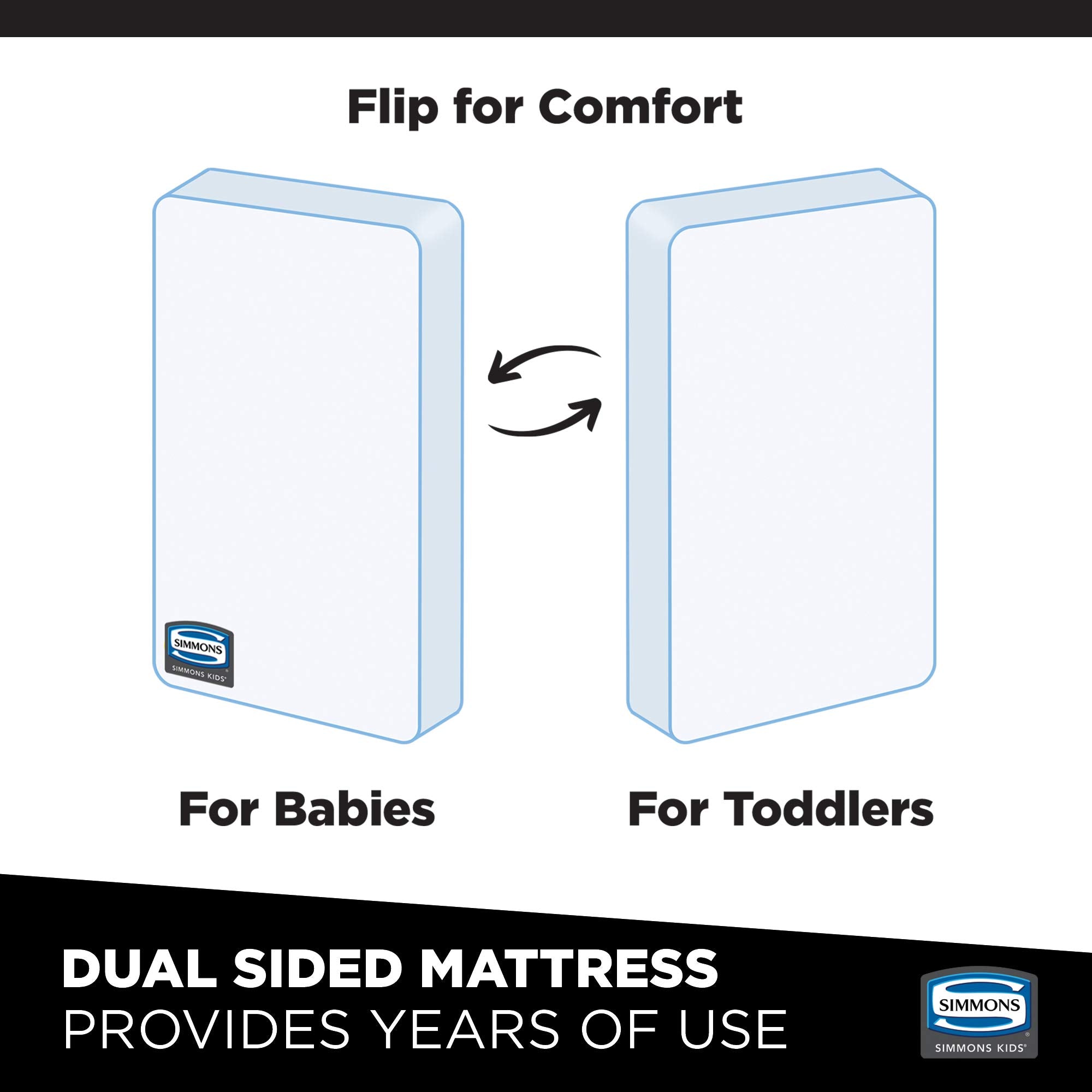 Mercer 6-in-1 Convertible Crib with Storage Trundle + Simmons Kids Slumber