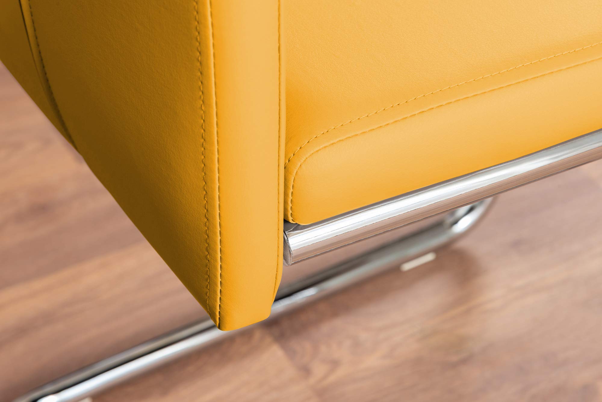 Giovani High Gloss Glass Dining Table with 4 Upholstered Chairs