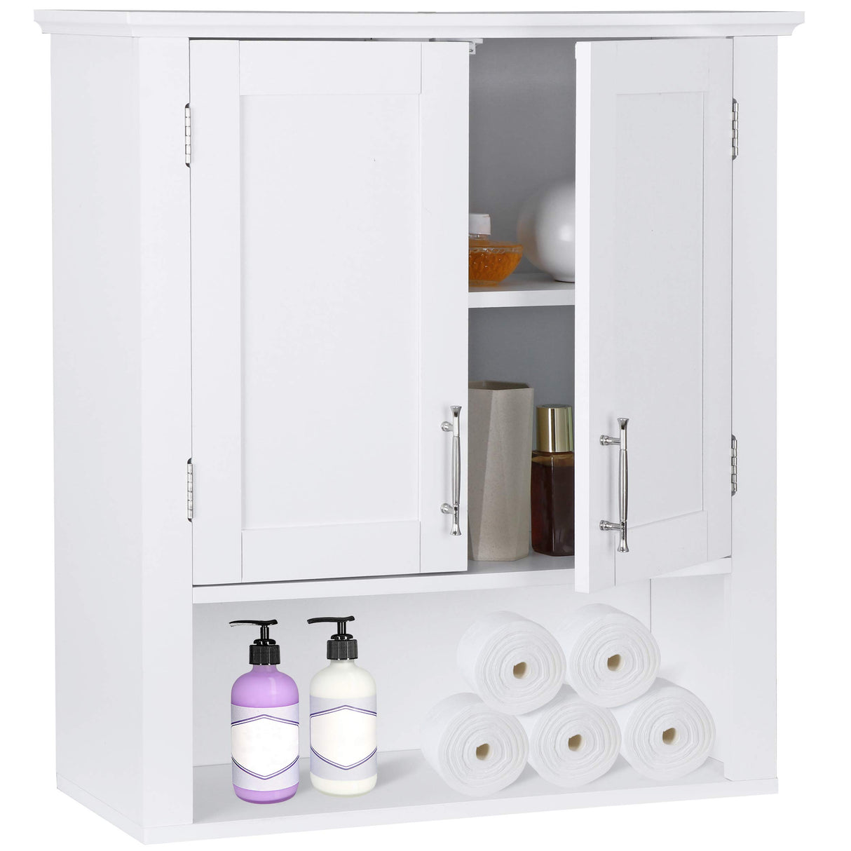 Bathroom Wall Cabinet Over The Toilet, White Medicine Cabinet