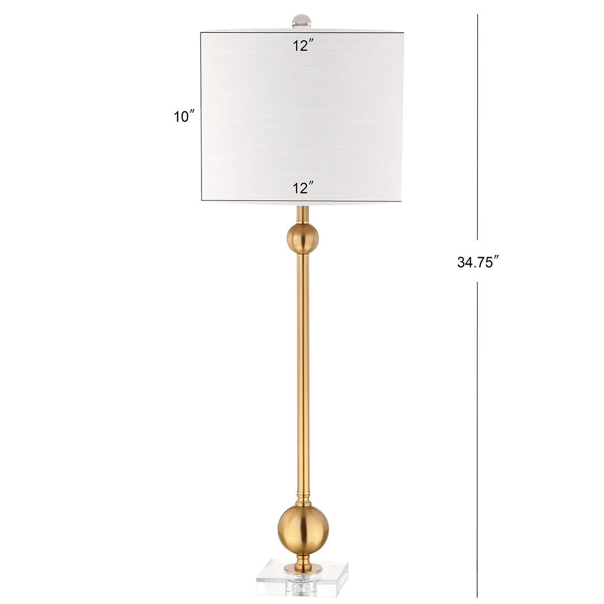 JYL2010A-SET2 Set of 2 Table Lamps Hollis 34" Metal LED Table Lamp