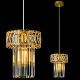 Modern Pendant Light Gold Pendant Lights Crystal Chandeliers Adjustable Pendant Lighting