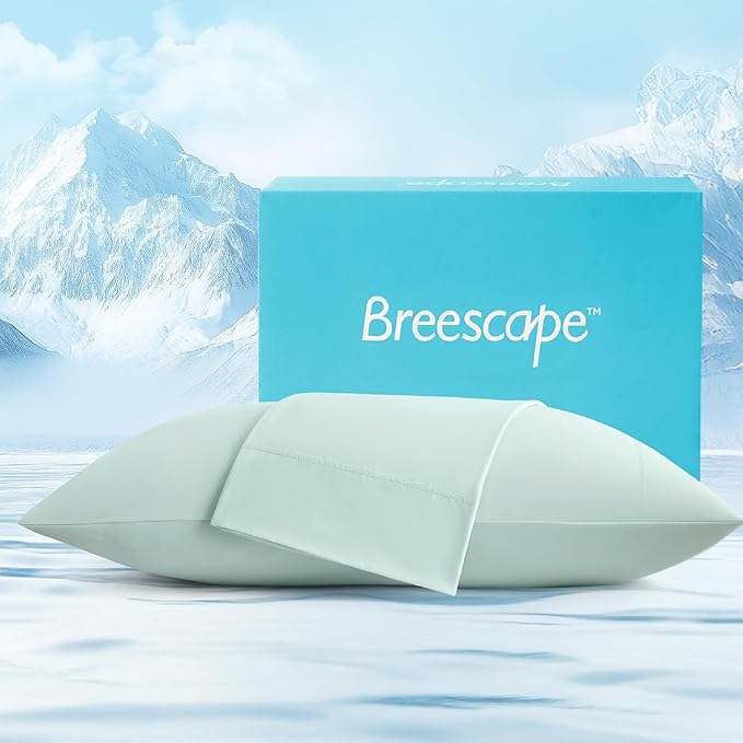 Cooling Pillow Cases King Size - BlendTek™ Dry & Cool Technology for Hot Sleepers