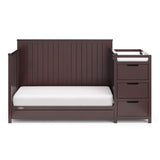 Graco Hadley 5-in-1 Convertible Crib and Changer with Drawer (Espresso) – GREENGUARD Gold Certified, Crib and Changing -Table Combo with Drawer, Includes Baby Changing Pad, Converts to Full-Size Bed
