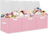 Extra Large Toy Storage Box, Stackable Storage Bins with Lids, Detachable Toys Boxes Chest Organizer