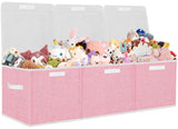 Extra Large Toy Storage Box, Stackable Storage Bins with Lids, Detachable Toys Boxes Chest Organizer