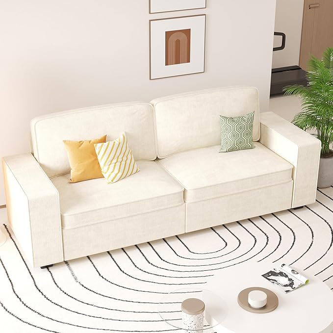 6" 2 Seater Loveseat Sofa, Modern Comfy Sofa