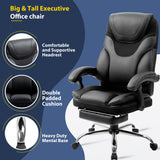 Massage , Reclining Office Chair with Footrest, Ergonomic Office Chair with Lumbar