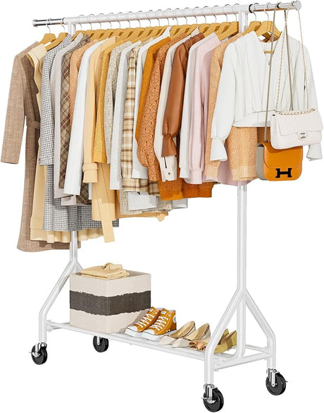 Duty Clothes Rack Load 450 LBS, Metal Garment Rack