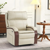 Power Lift Recliner Chair Sofa with Massage and Heat, Adjustable Headrest for Elderly