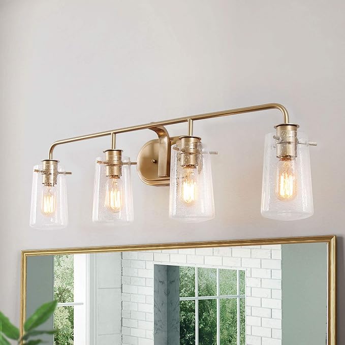 Bathroom Vanity Light, 31'' Gold Bathroom Light Fixtures