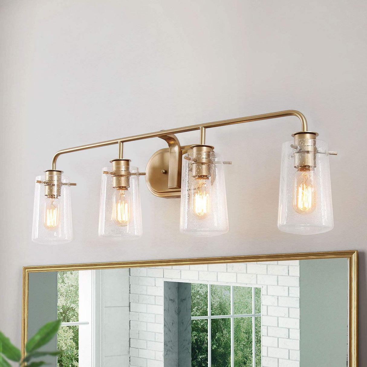 Bathroom Vanity Light, 31'' Gold Bathroom Light Fixtures