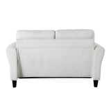 Solutions Watford Loveseat with Rolled Arms, Oyster