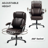 Executive Office Chair with Tilt Function - PU Leather High Back Swivel Desk Chair