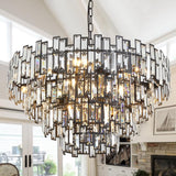 Modern Crystal Chandelier Lighting Hall Grand Living Room Stairway Chandeliers Pendant