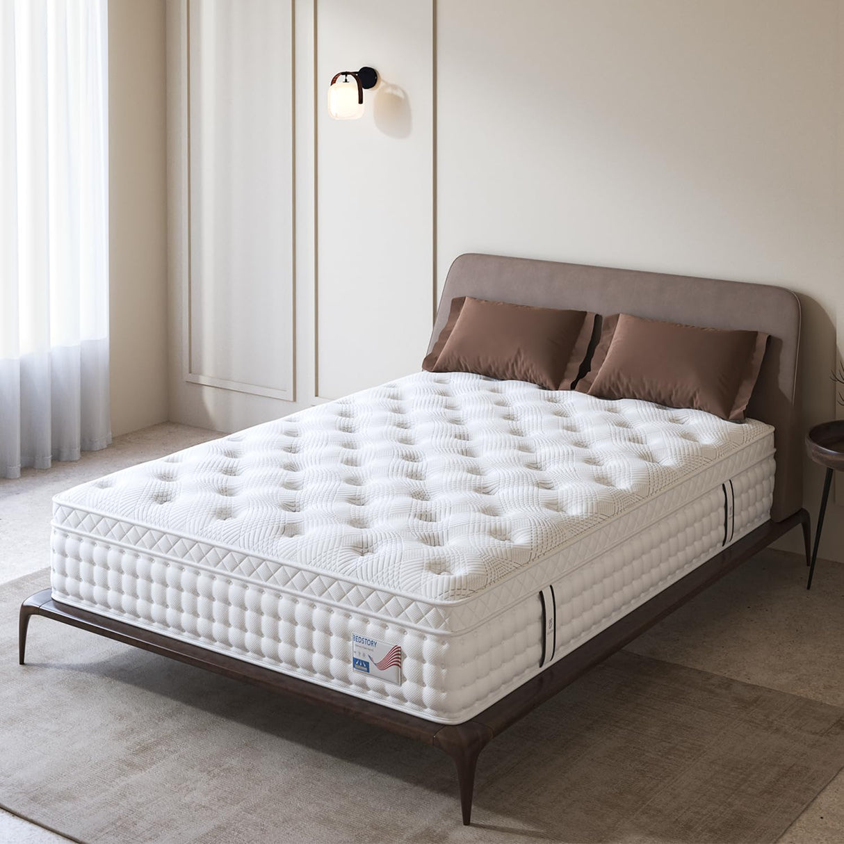 Queen Size Mattress, 12 Inch Plush Comfort Memory Foam Hybrid Mattress Queen Size