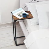 C Shaped Side Table Set of 2, End Table Sofa Snack Table Tray Side Table Bedside Table