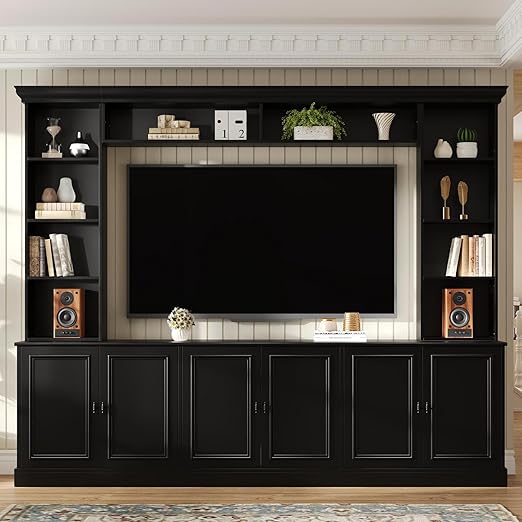 4-Piece Entertainment Center Wall Unit for TVs up to 70"