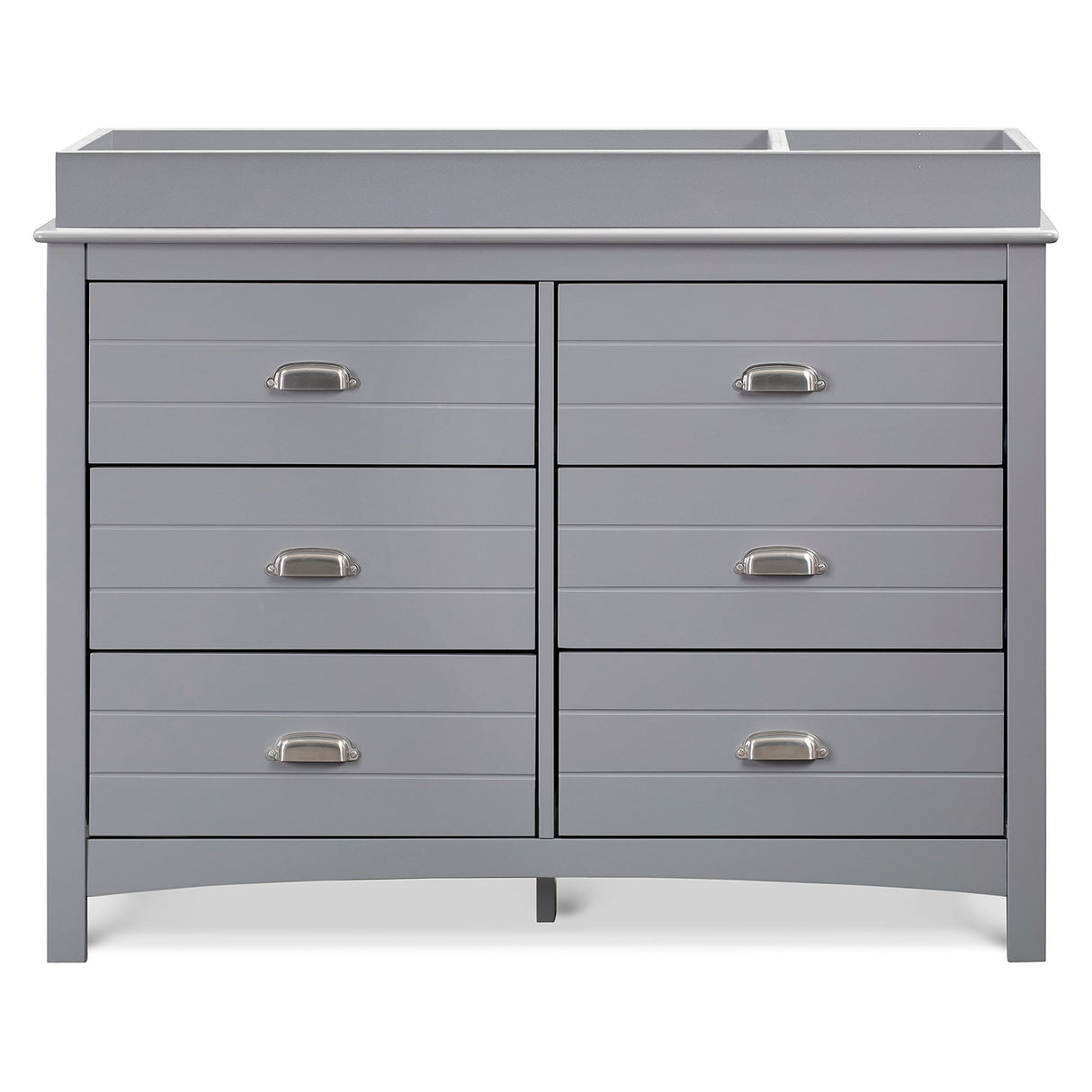 Nolan 6-Drawer Double Dresser in Grey