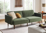 Futon Sofa Bed, Couch, Small Sofa, Sleeper Sofa, Loveseat, Mid Century Modern Futon