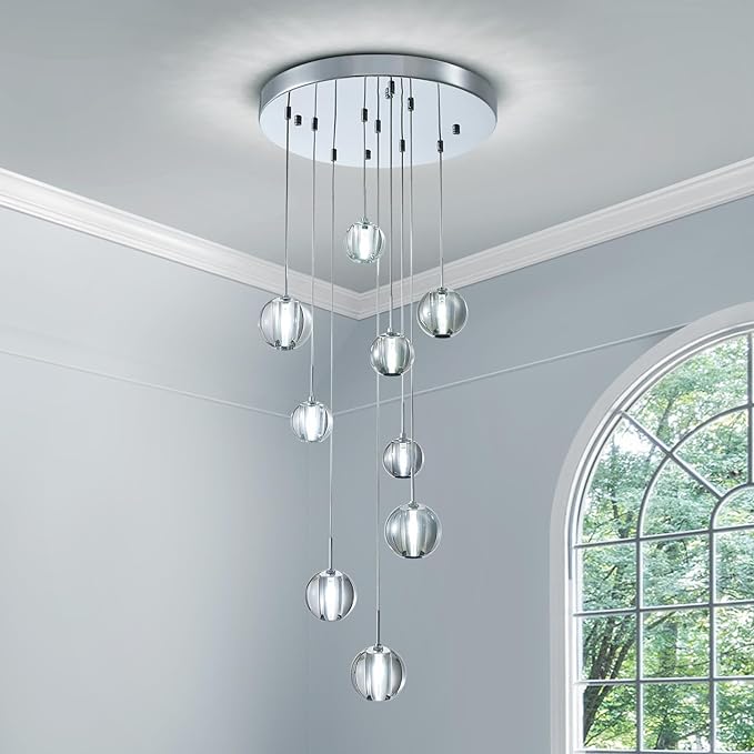 3-Lights Modern Chandelier K9 Crystal Chandelier Light Fixture