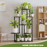 Large Plant Stand Indoor, Tall Metal Plant Shelf for Multiple Plants