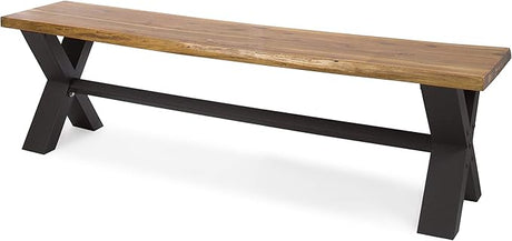 Sanibel Outdoor Acacia Wood Dining Bench