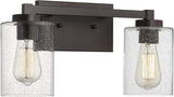 Bathroom Vanity Lights, 3-Light Vintage Wall Sconce Light Fixtures, Oil Rubbed Bronze