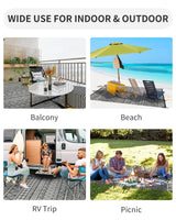 Outdoor Rug Carpet Waterproof 8x10 ft Reversible Patio Rug RV Camping Rug-Plastic