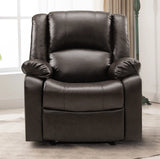 Leather Recliner Chair with Overstuffed Arm and Back,Soft Living Room Chair Home