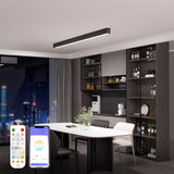 Modern LED Ceiling Light with Remote - 39.1 inch Dimmable