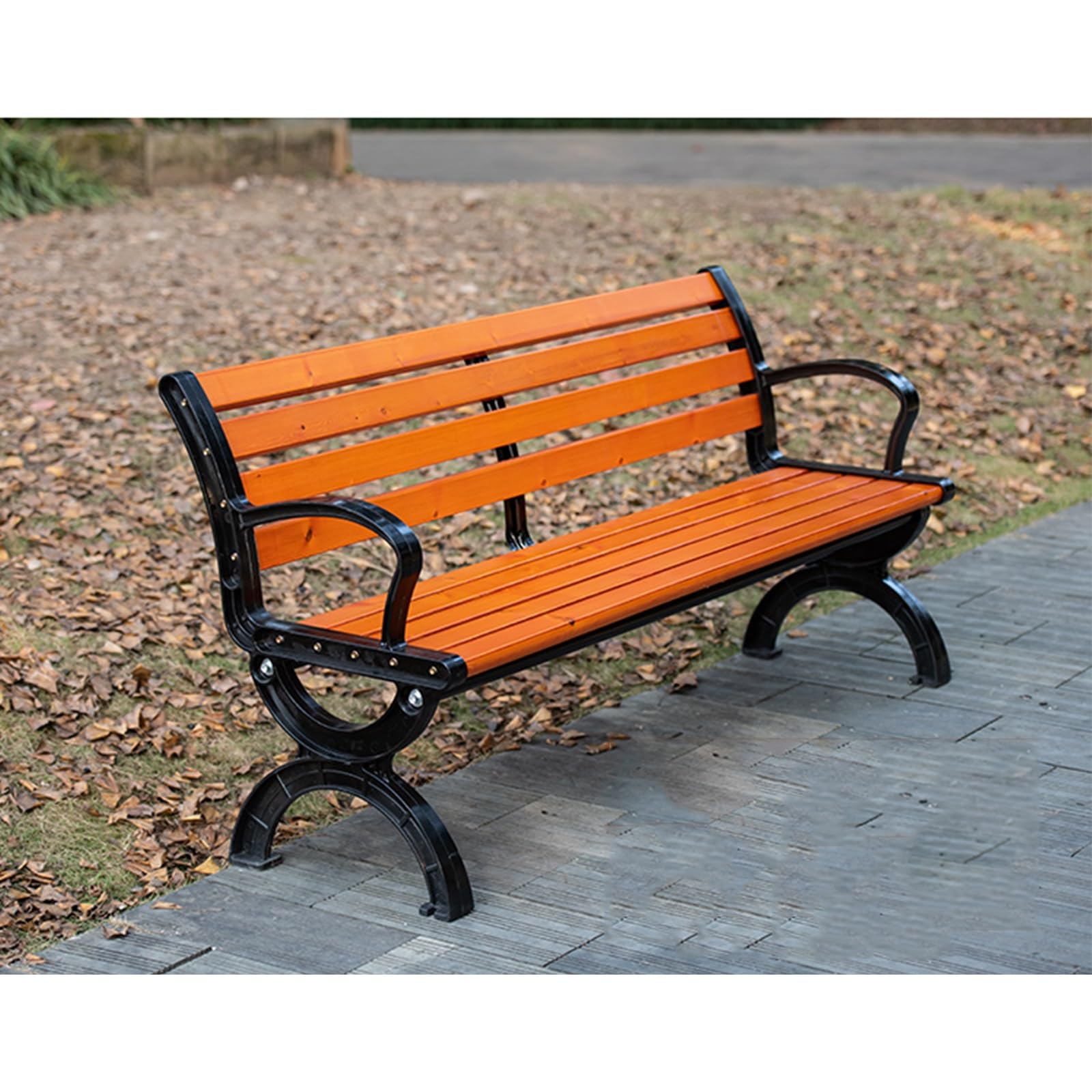 1.2m Park Chair Outdoor Bench Iron Bench Outdoor Cast Aluminum Courtyard Property Backrest