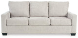 Rannis Coastal 2-in-1 Sofa Sleeper with Folding Gel Memory Foam Mattress, Queen, White