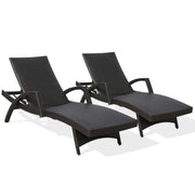 Lounge Chairs for Outside, Woven Padded Non-Rust Aluminum Chaise