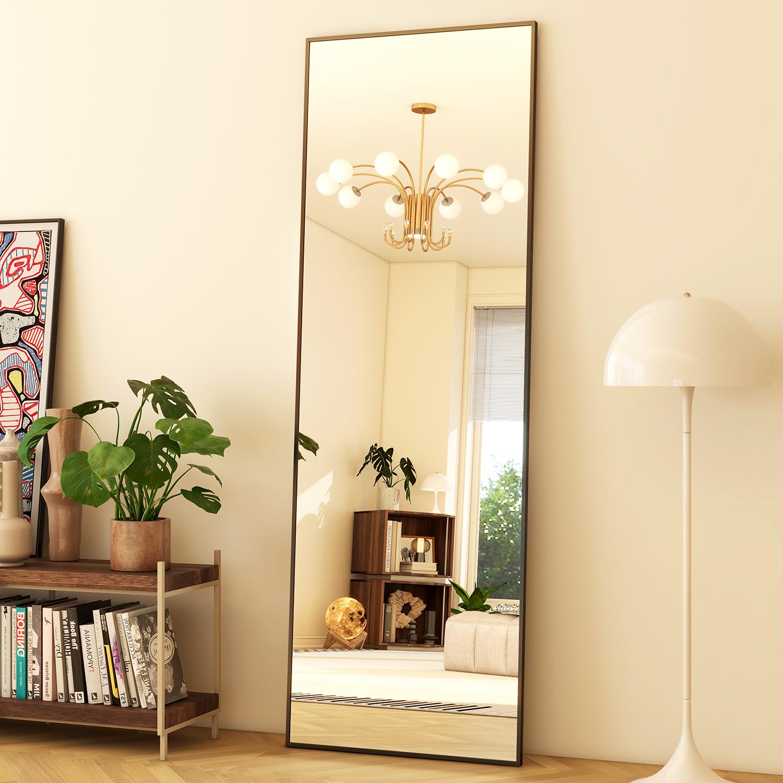 59x16 Full Length Floor Mirror - Freestanding or Wall Mount