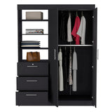 Kenya 3 Drawers Armoire, Double Door