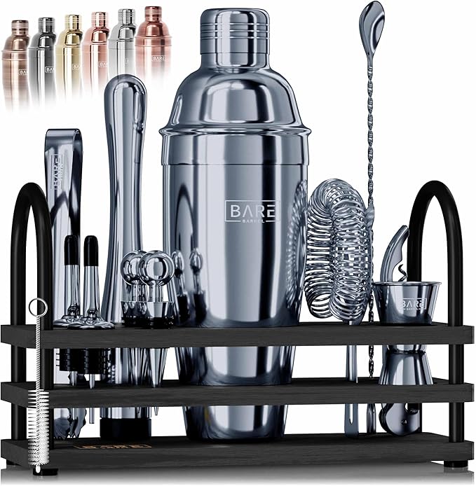 Mixology Bartender Kit Bar Set | 14-Piece Cocktail Shaker Set | Martini Barware Mixing