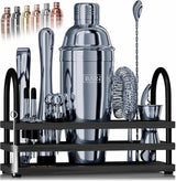 Mixology Bartender Kit Bar Set | 14-Piece Cocktail Shaker Set | Martini Barware Mixing