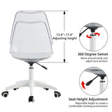 Clear Acrylic Desk Chair with Wheels