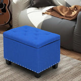 Rectangular Storage Ottoman, 24" Bench Ottoman Storage