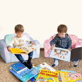 Folding Toddler Chair, Glow-in-The-Dark Soft Plush Kids Fold-Out Couch Sofa