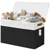 Storage Box with Lids, Collapsible Sturdy Baby Storage Organizer Chest Bin Basket for Kids,