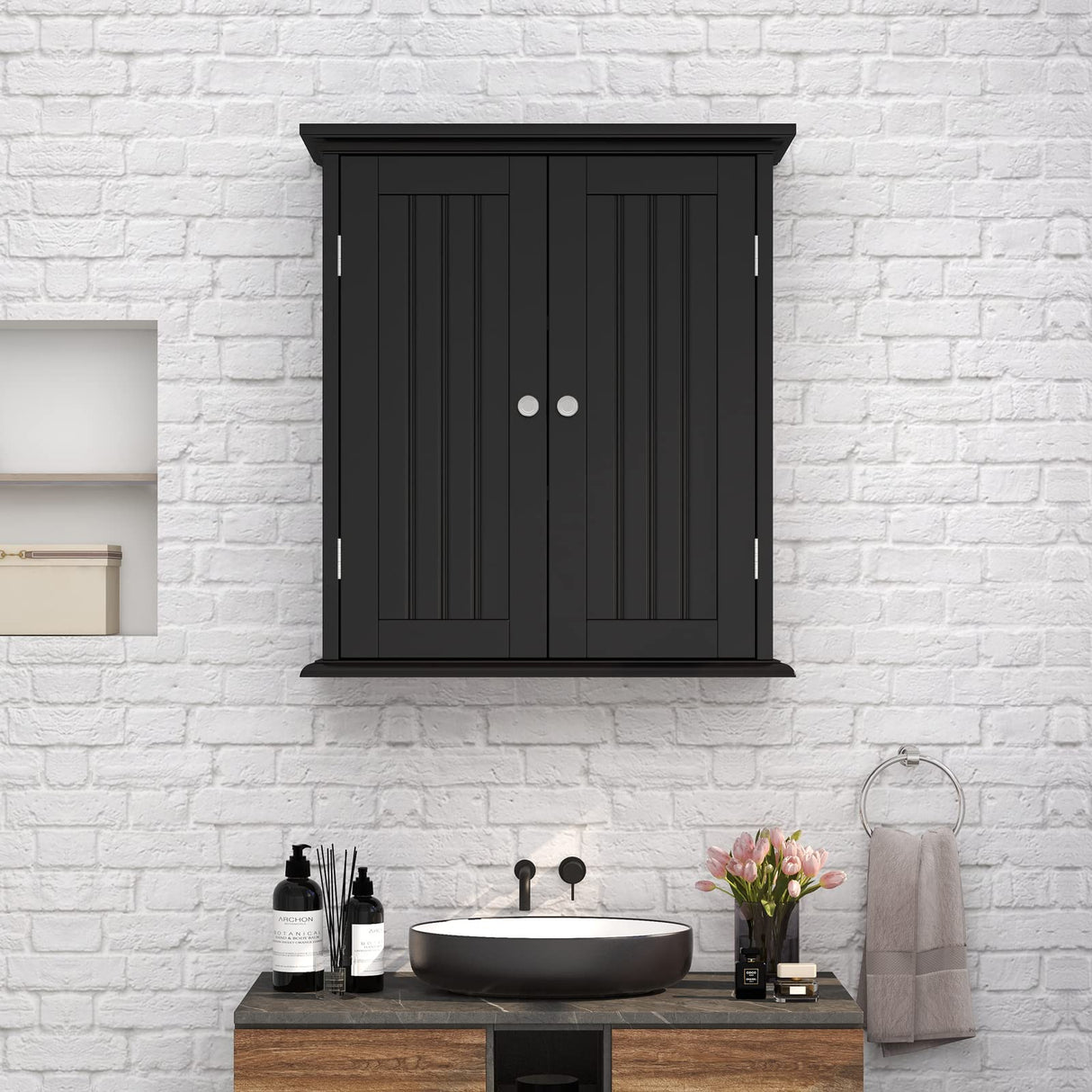 Bathroom Cabinet Black