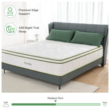 Queen Mattress, 12 Inch Hybrid Mattress with Gel Memory Foam & Pocketed Coil