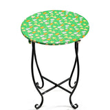 Side Tables for Patio, 14" Indoor Outdoor Metal Side Table for Poolside Bistro Balcony