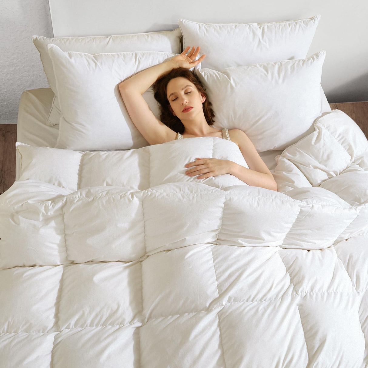 Down Comforter Queen Size - Down Duvet Insert Queen, Luxurious Hotel Bedding