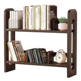 Desk Shelf Organizer, Wood Desktop 2-Tier Display Rack Desktop Bookcase