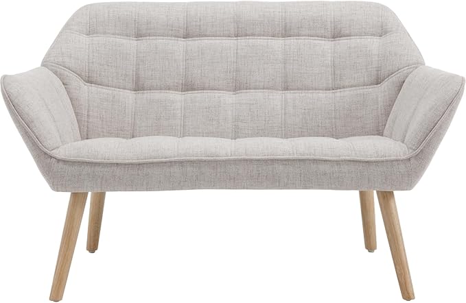 48" Small Loveseat Sofa, Mid Century Modern Velvet Love Seat