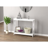 Console Table, White