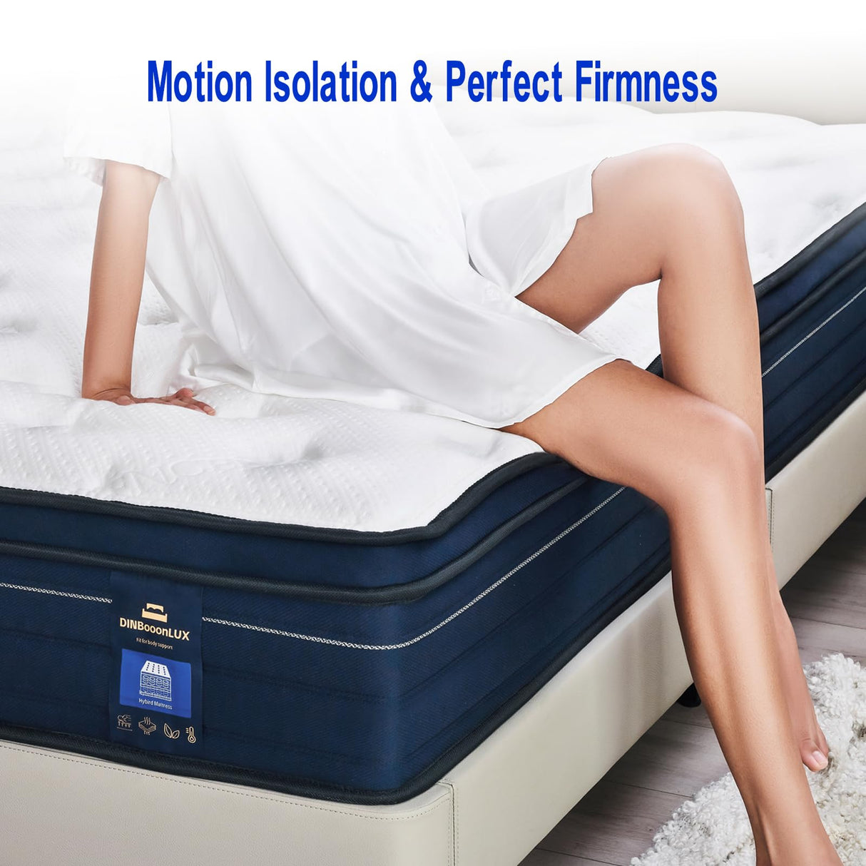 Queen Mattress,12 Inch Memory Foam Hybrid Mattress in a Box, Motion Isolation Individually Pocke Coils Mattress,Pressure Relief