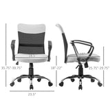 Mid Back Ergonomic Desk Chair Swivel Mesh Fabric Computer Office Chair with Backrest